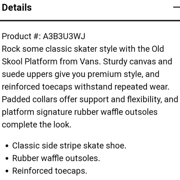 Vans Unisex Off The Wall Old Skool Classic Stripe Skater Style Platform Sneakers - Picture 11 of 11